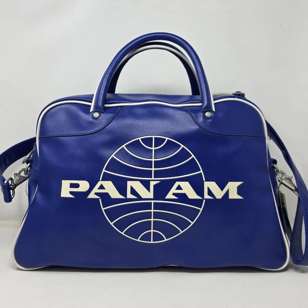PAN AM Airlines Orion Blue Weekender Shoulder Bag Carry-On Duffel Travel NWOT
